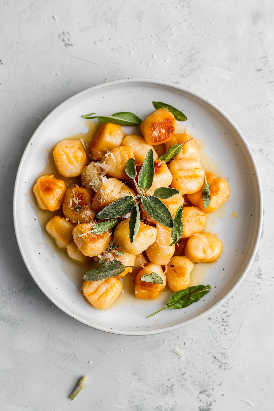 Keto Pumpkin and Sage Gnocchi