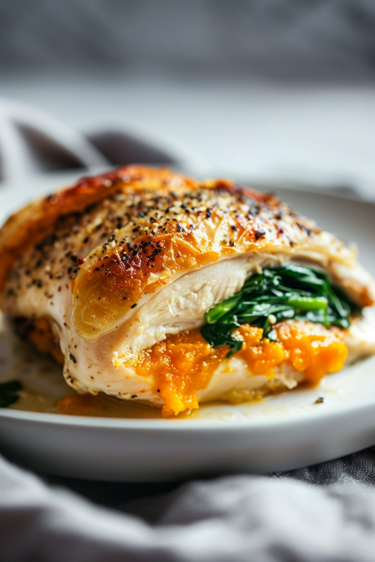 Keto Pumpkin and Spinach Stuffed Chicken_001