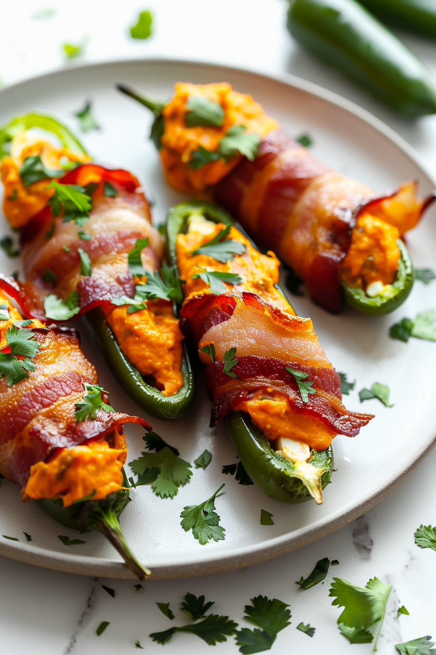 Baked Keto Pumpkin Jalapeño Poppers