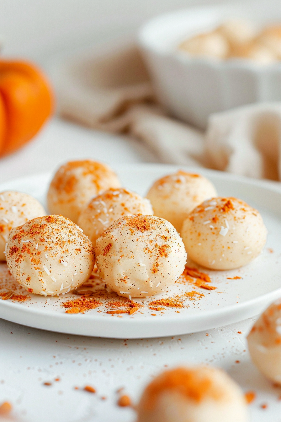 Keto Pumpkin Spice Cream Cheese Fat Bombs in Muffin Tin