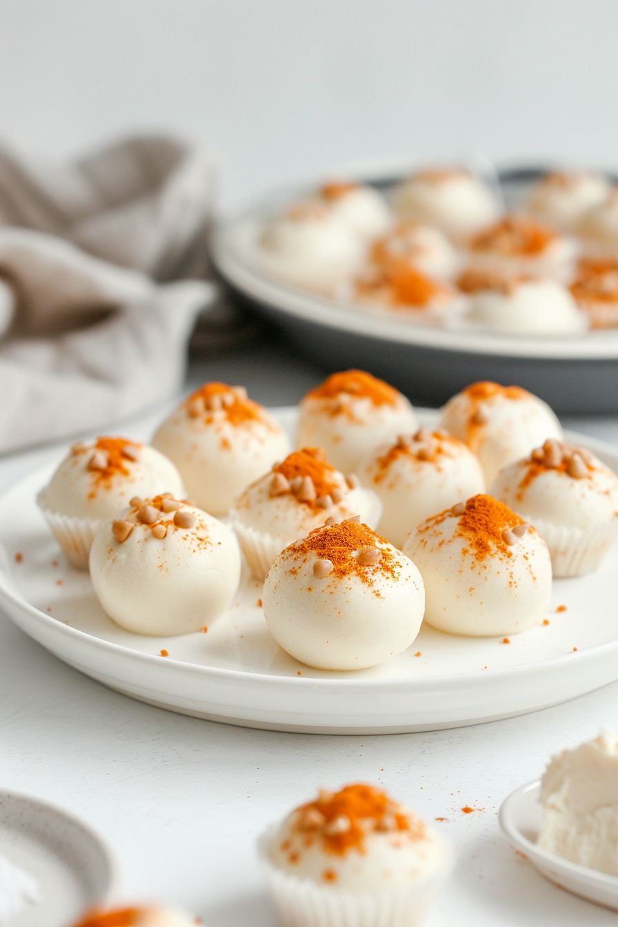 Keto Pumpkin Spice Cream Cheese Fat Bombs