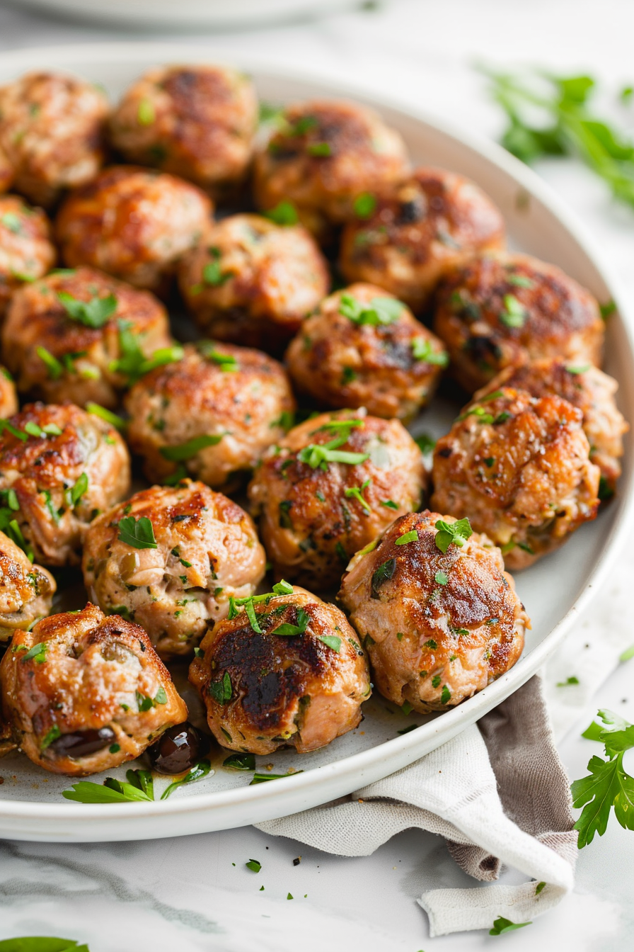 Keto Tuna and Olive Polpette