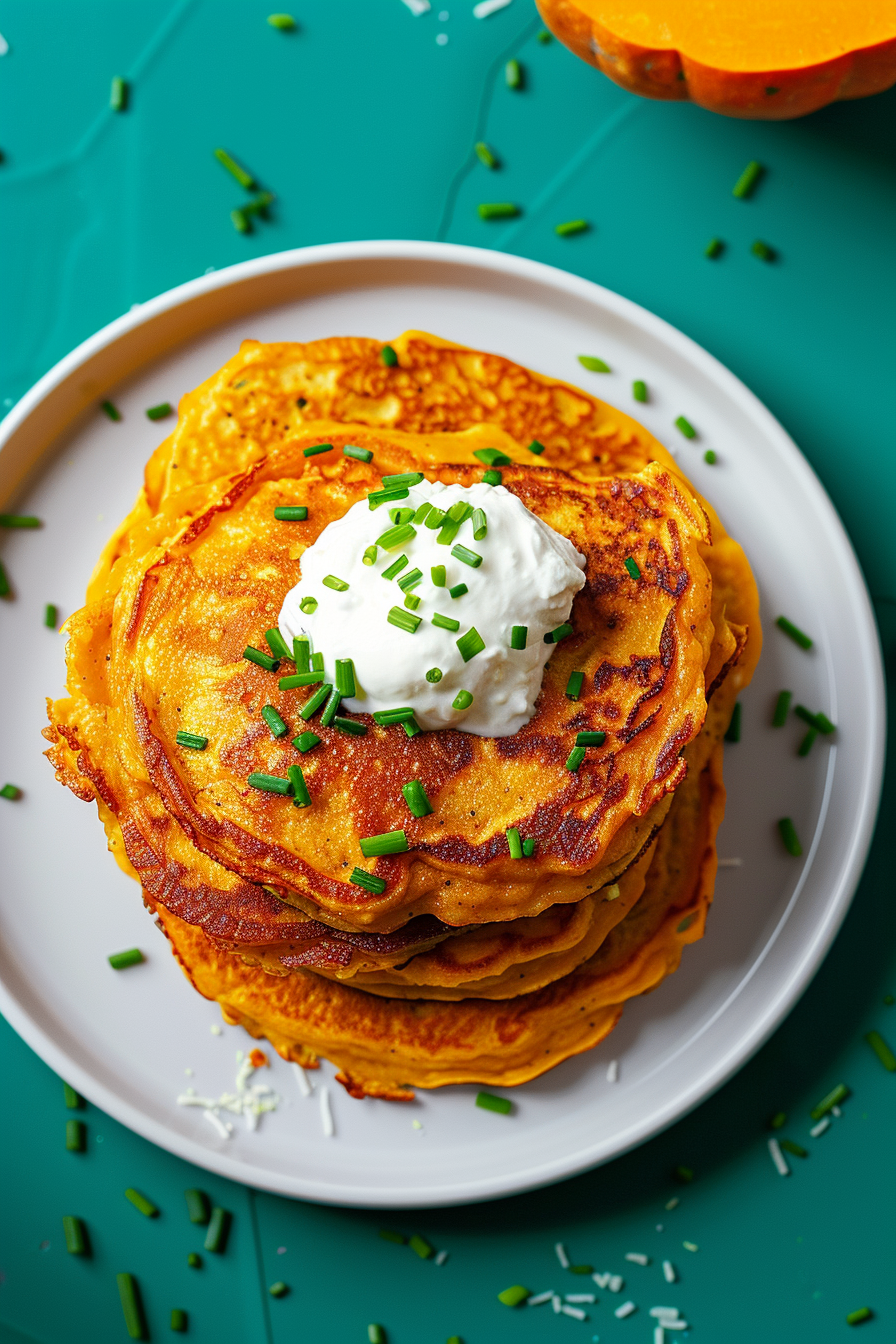 Cooking Savory Keto Pumpkin Pancakes