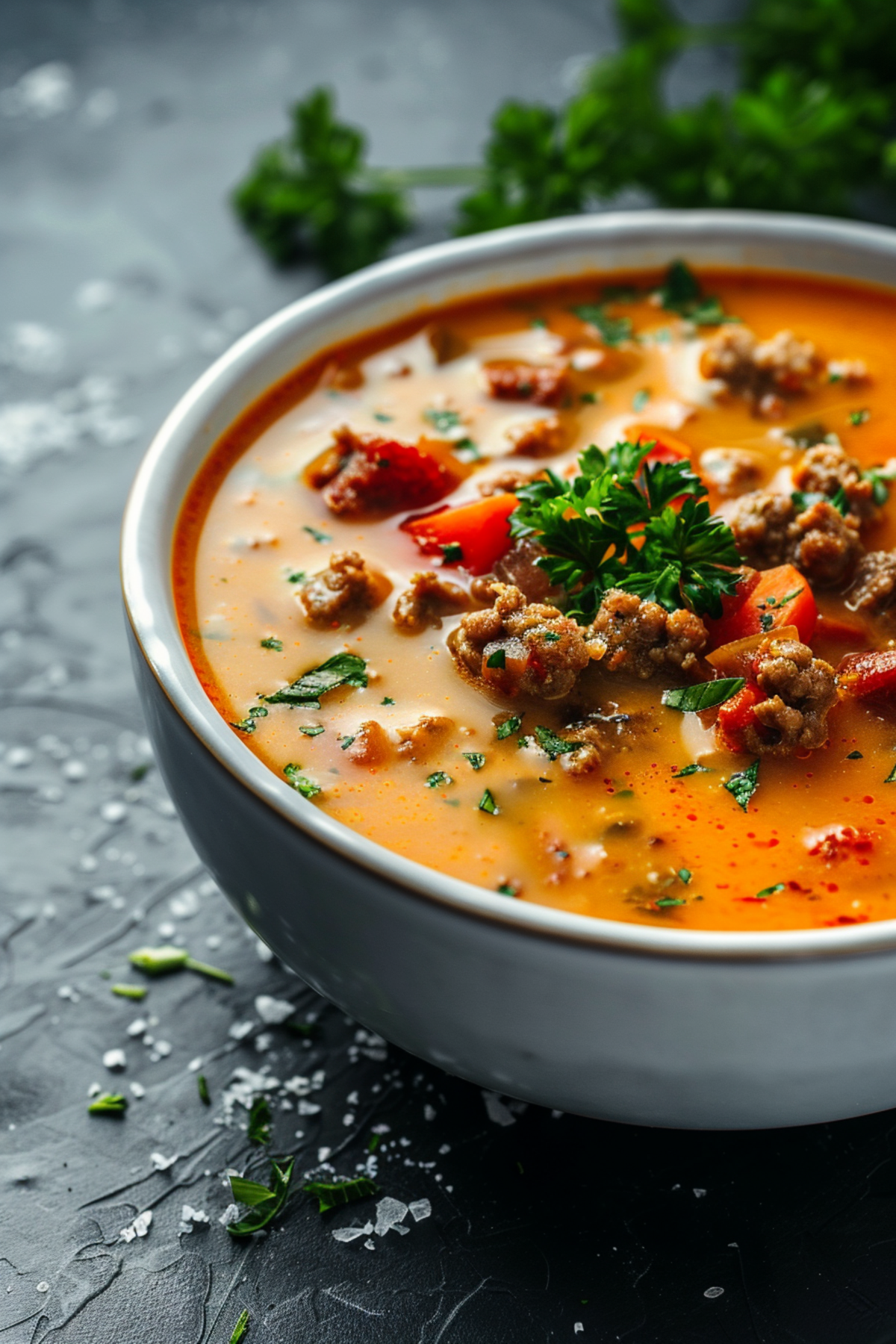 Spicy Keto Chorizo and Pumpkin Soup_001