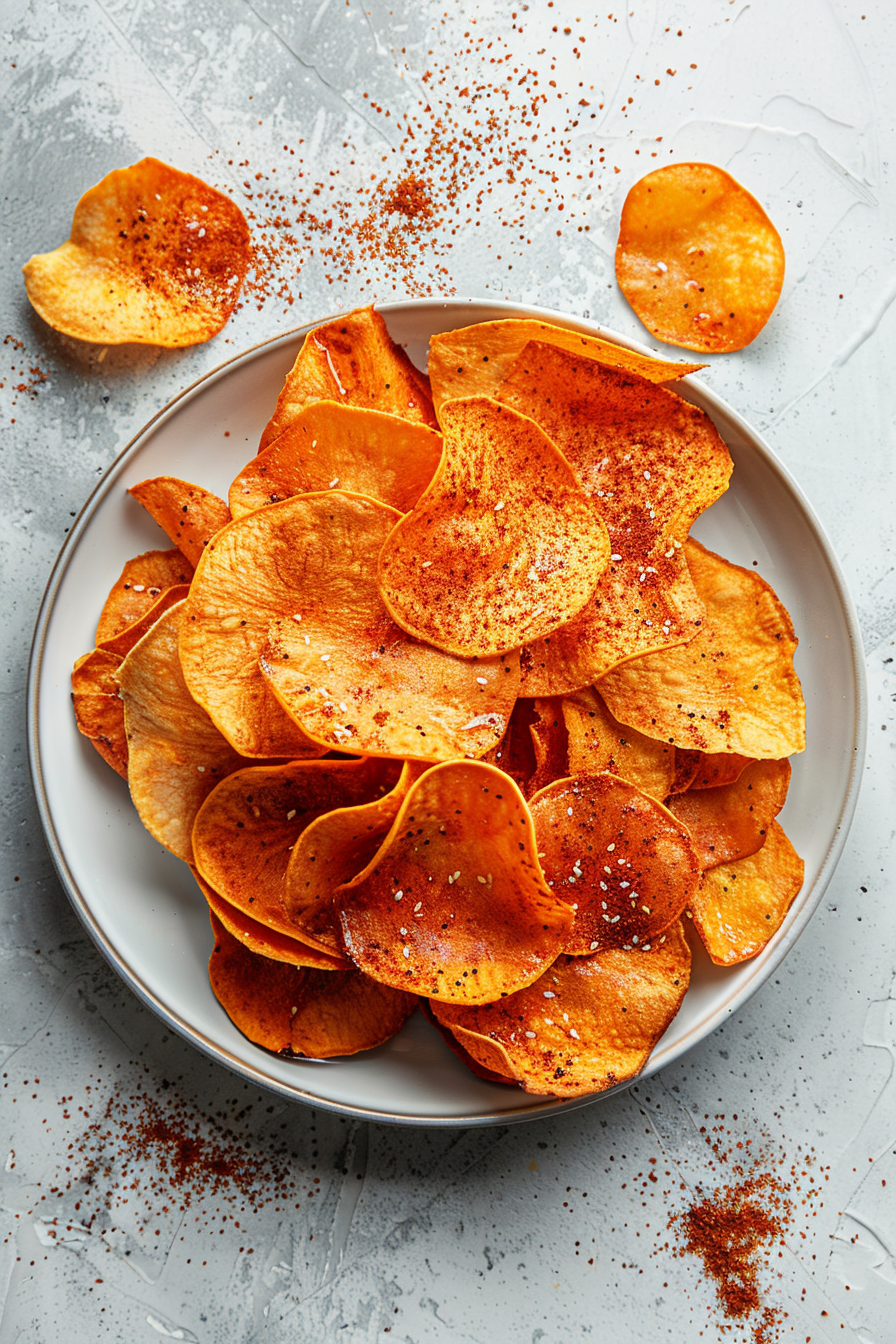 Baked Spicy Keto Pumpkin Chips