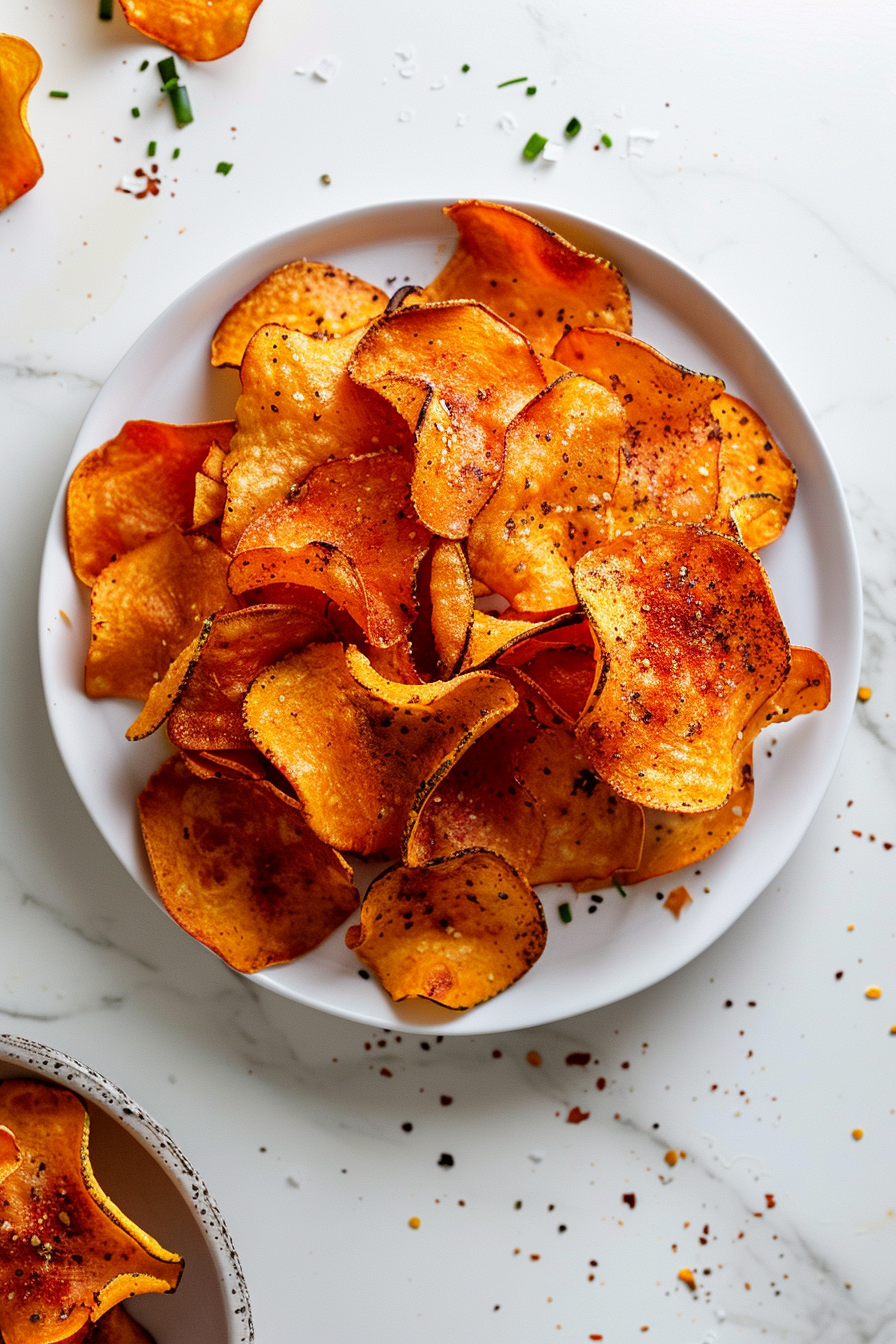 Preparing Spicy Keto Pumpkin Chips