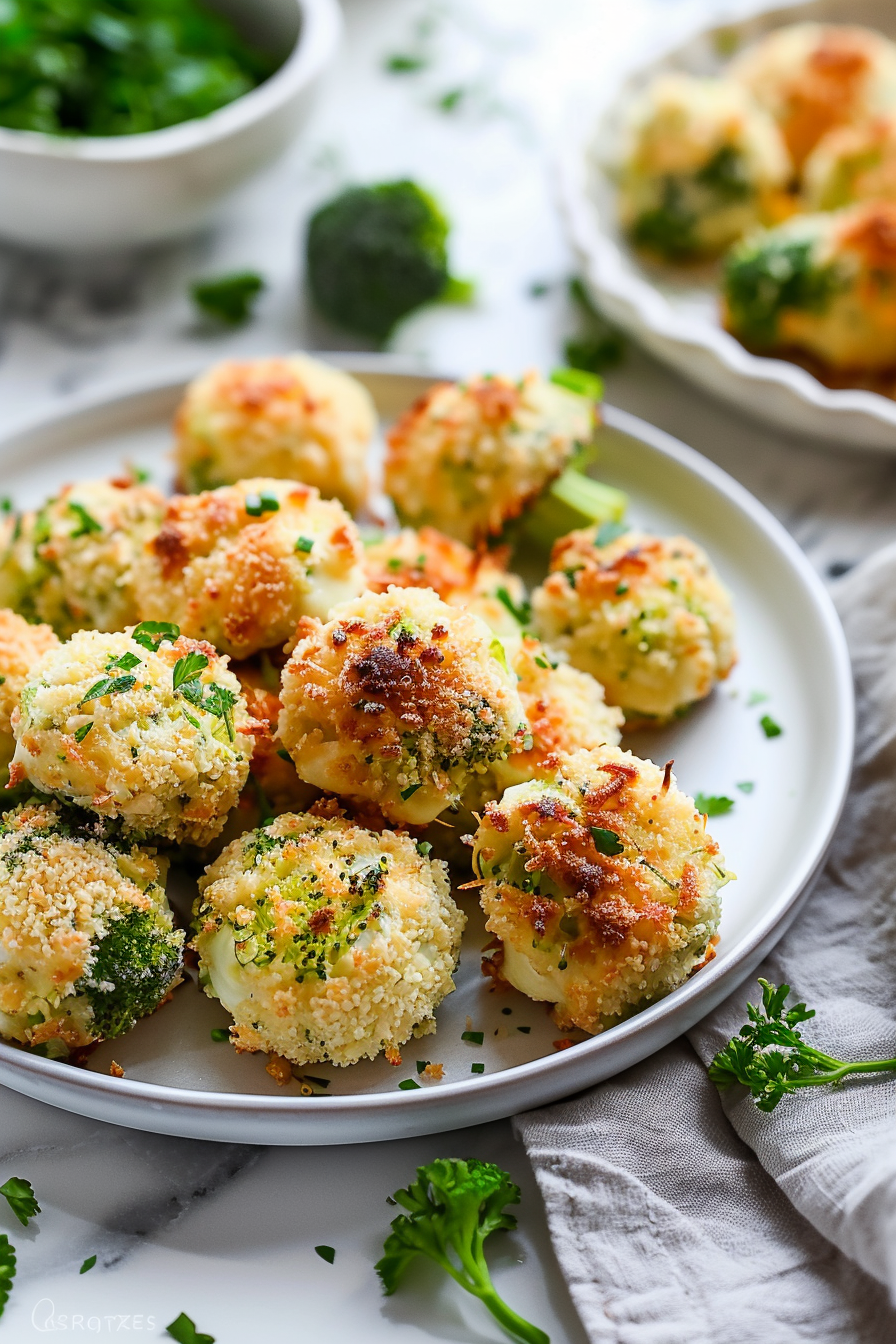 Baked Cheesy Keto Broccoli Bites