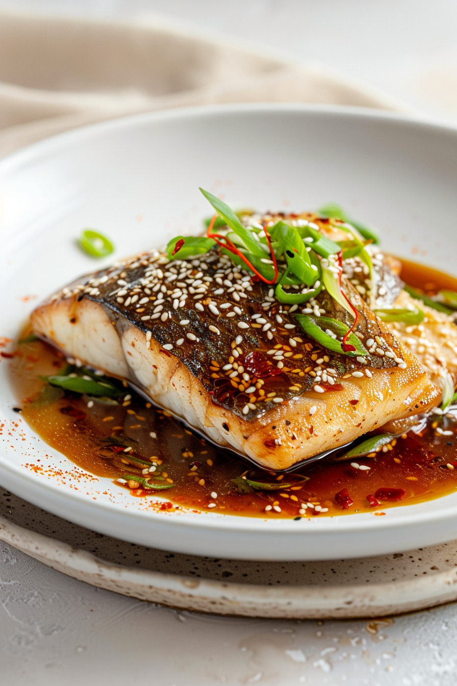 Preparing Keto Asian-Inspired Chilean Seabass