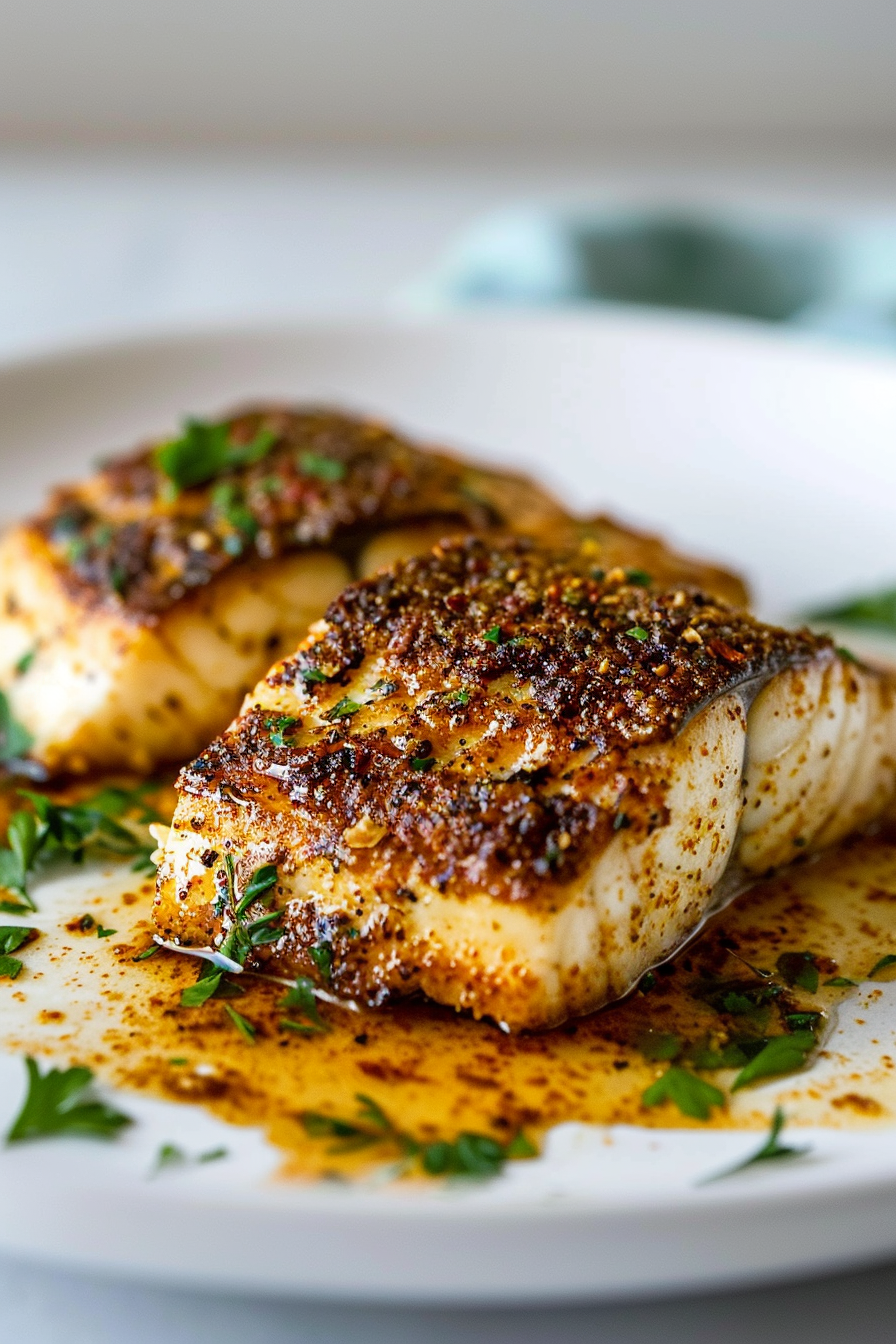 Preparing Keto Blackened Chilean Seabass