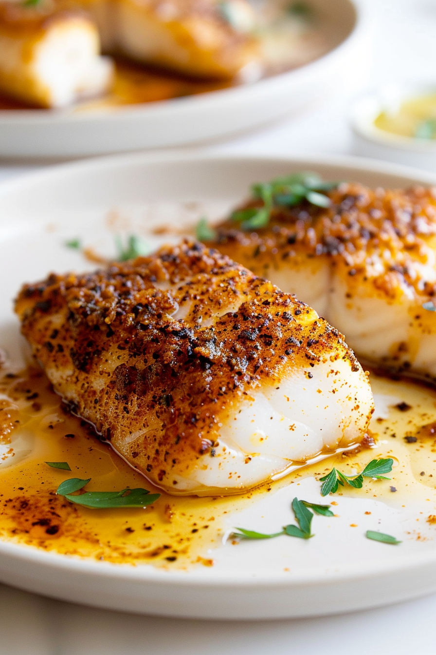 Keto Blackened Chilean Seabass with Cajun Spices