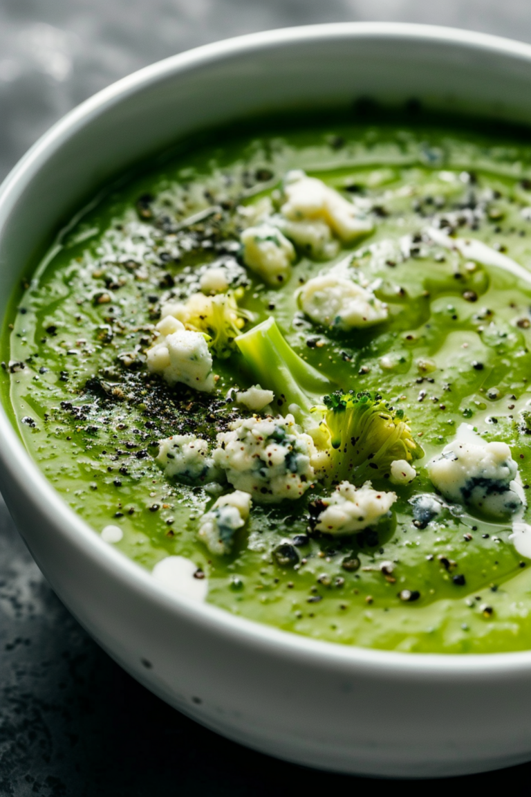 Keto Broccoli and Blue Cheese Soup_001