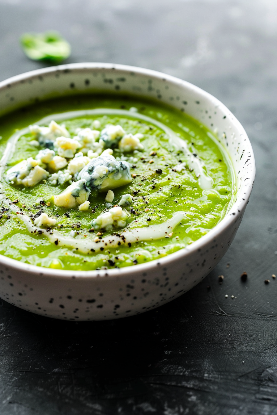 Keto Broccoli and Blue Cheese Soup