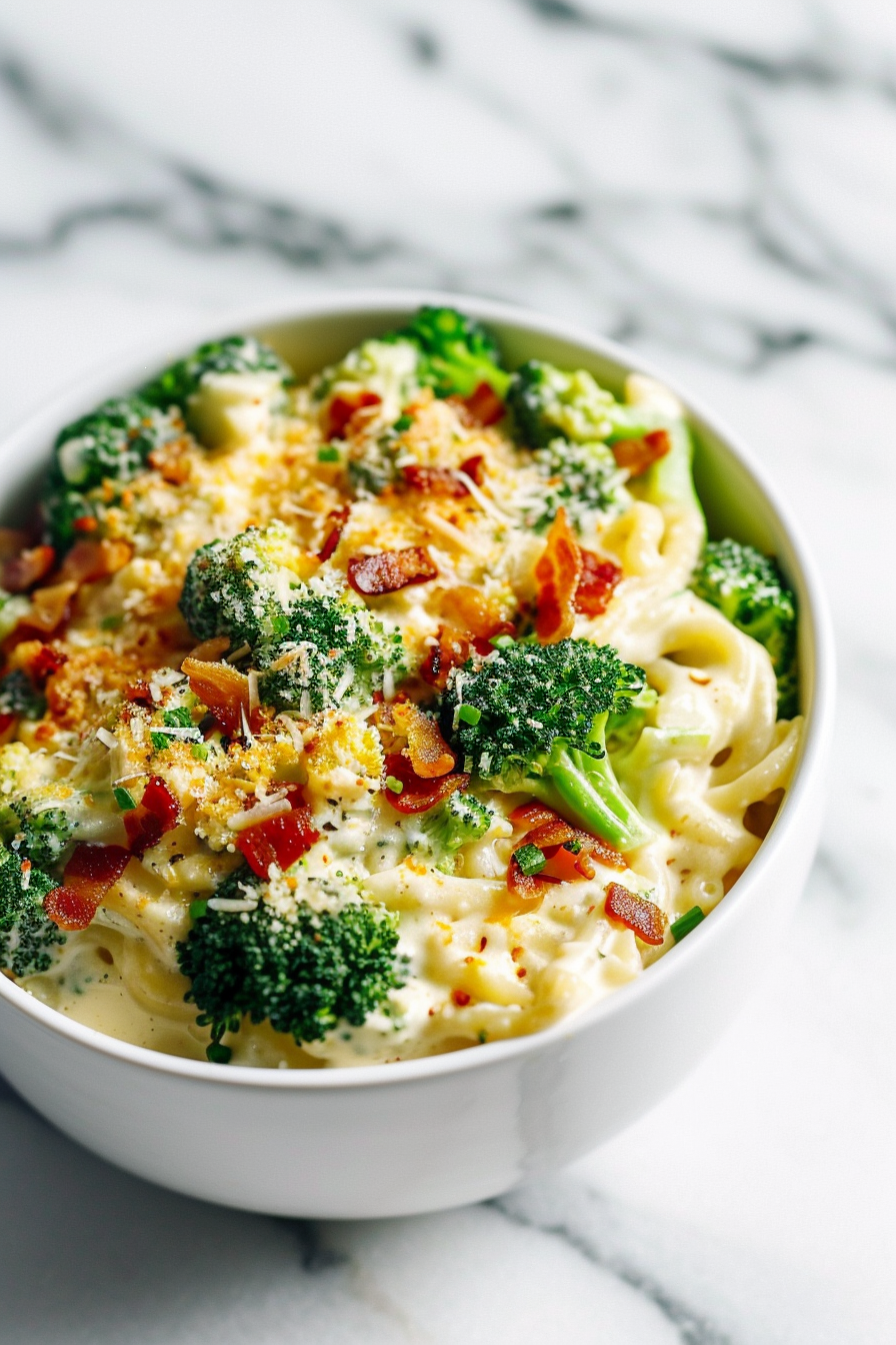Ingredients for Keto Broccoli Carbonara