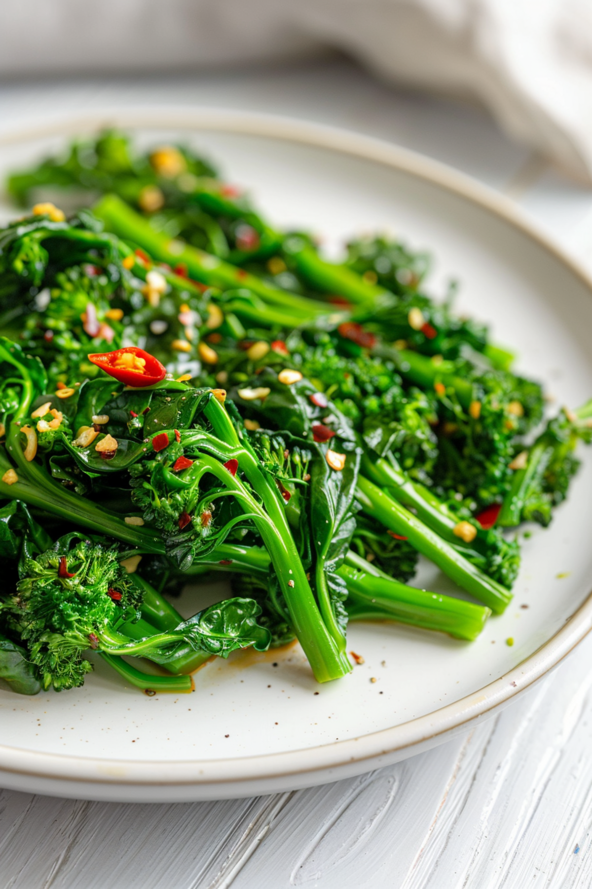 Keto Broccoli Rabe with Garlic and Chili Flakes_001