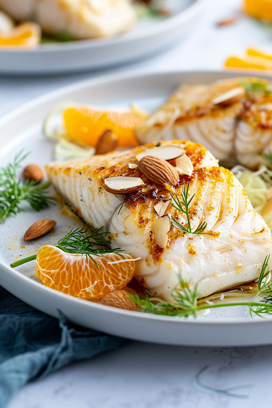 Keto Chilean Seabass with Fennel and Orange Salad