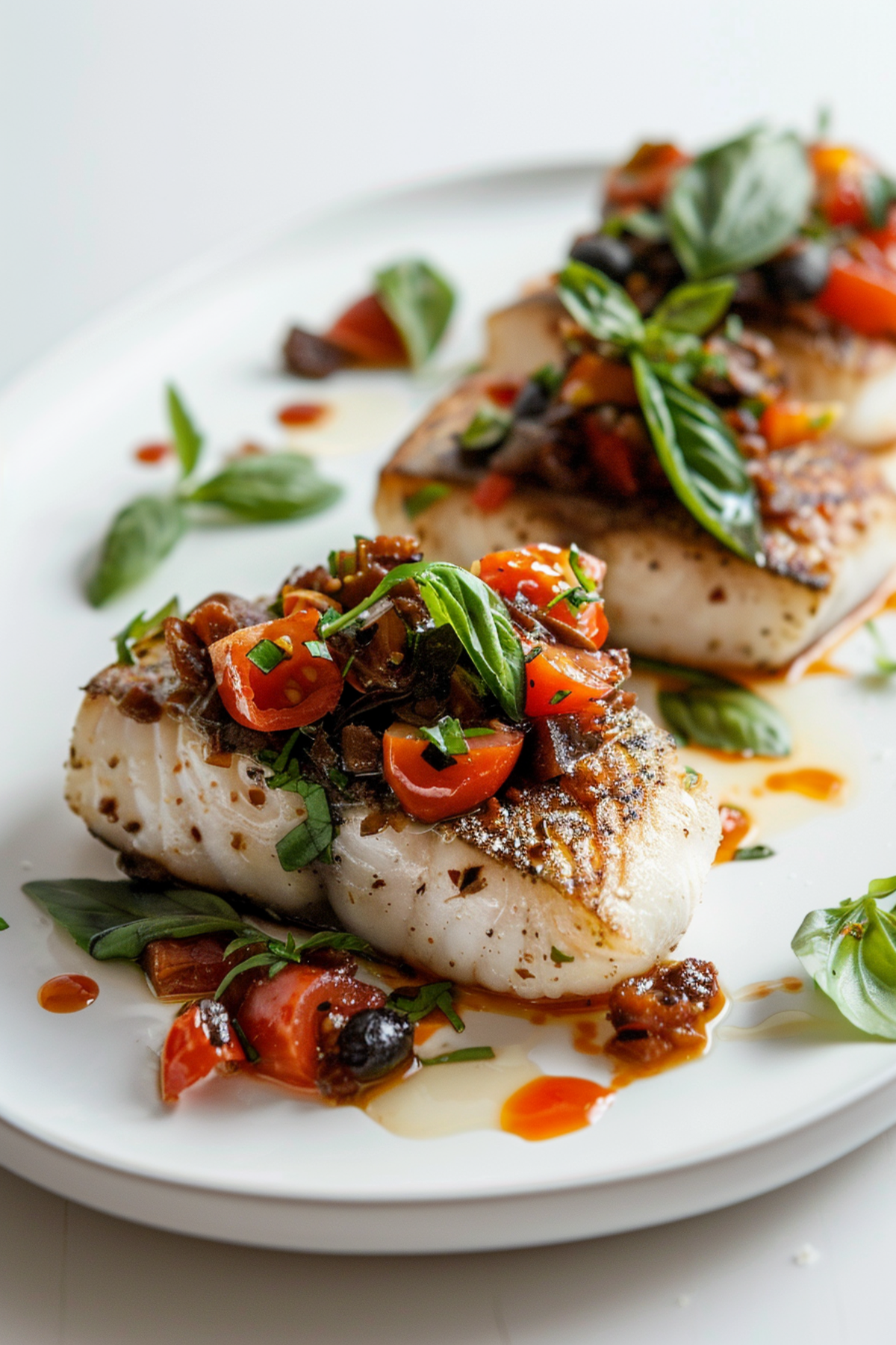 Keto Chilean Seabass with Tomato and Olive Tapenade_001
