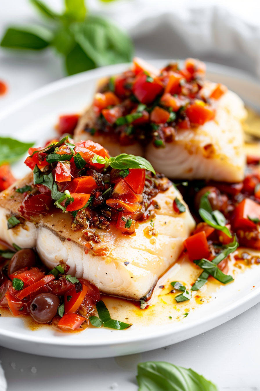 Keto Chilean Seabass Ready to Serve