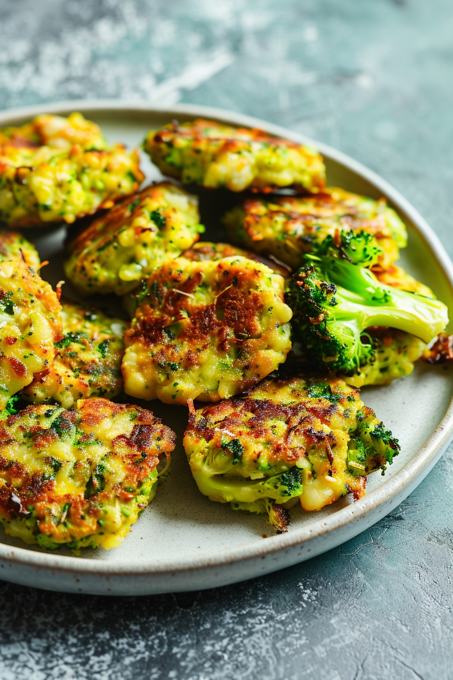 Keto Curried Broccoli Cakes