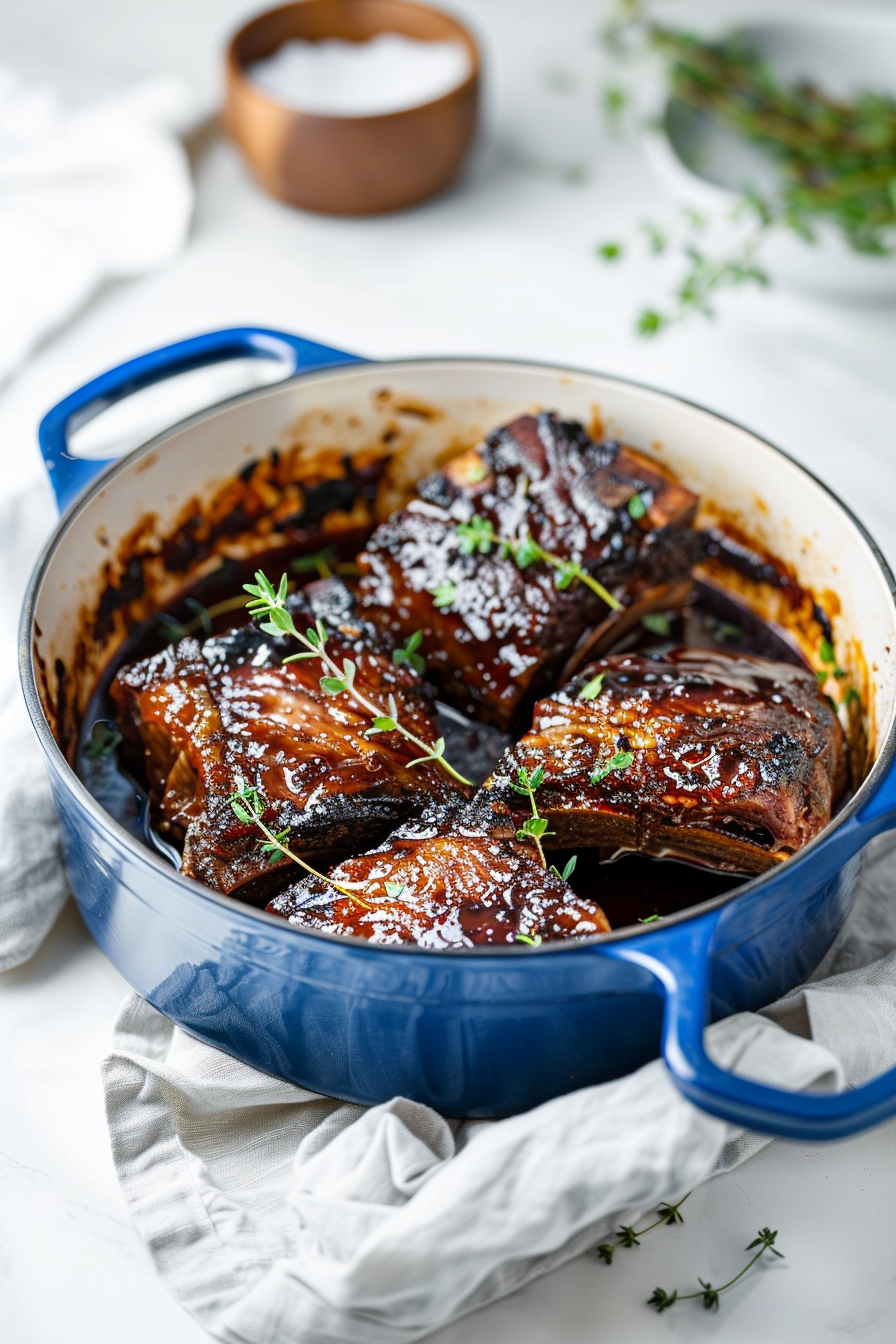Ingredients for Keto Dutch Oven Balsamic Braised Short Ribs