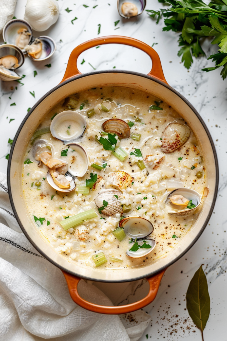 Ingredients for Keto Clam Chowder