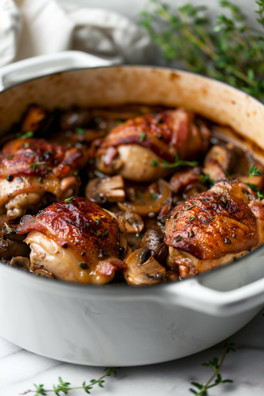 Keto Dutch Oven Coq Au Vin