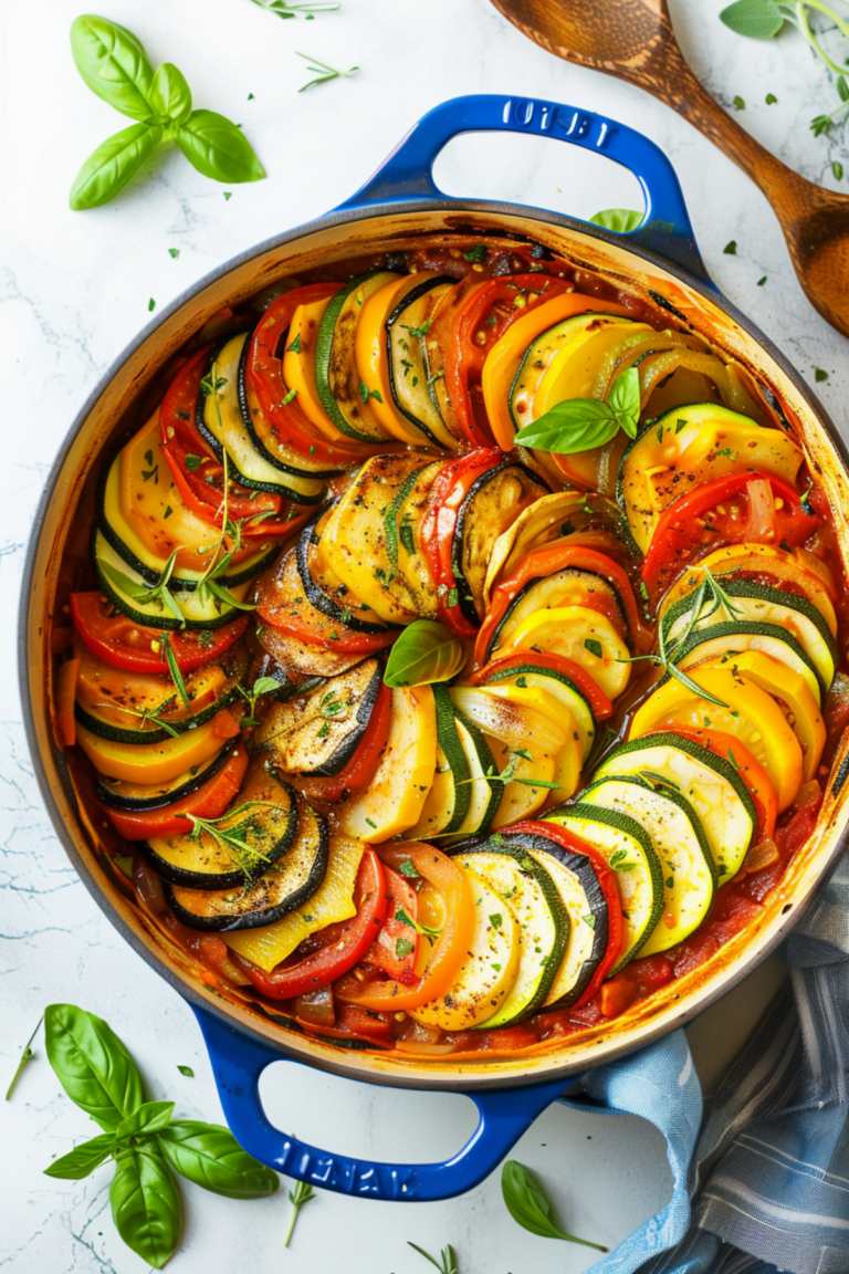 Keto Dutch Oven Ratatouille with Fresh Herbs_001