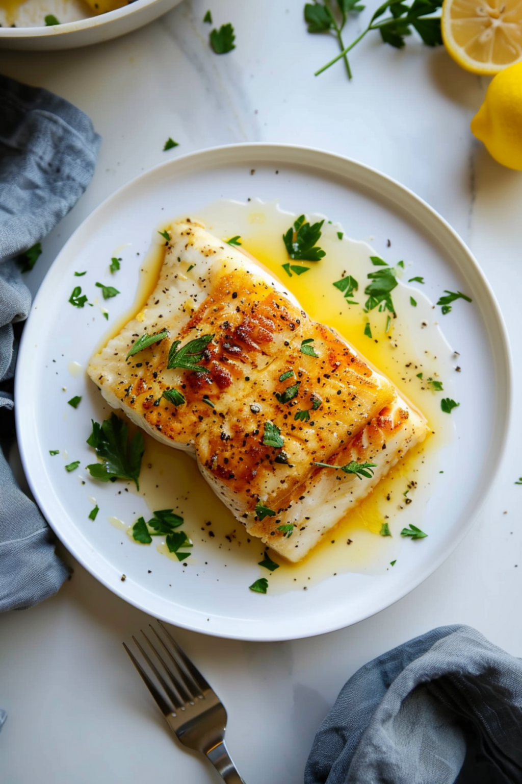 Delicious Keto Lemon Butter Chilean Seabass Recipe Easy & Healthy