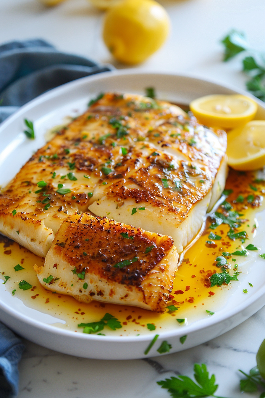 Keto Lemon Butter Sauce Preparation