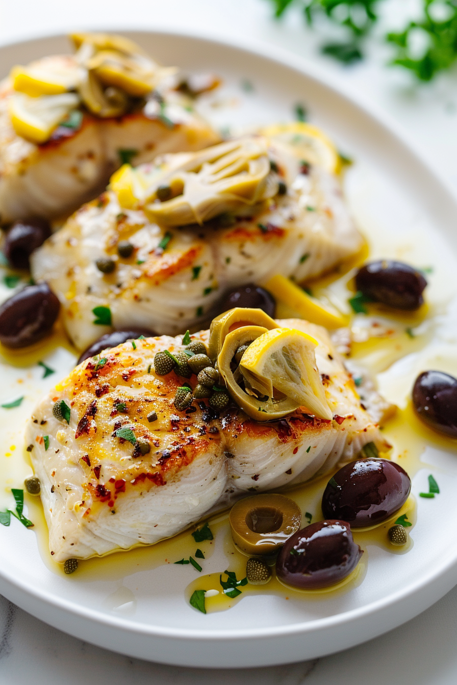 Keto Mediterranean Chilean Seabass Ready to Serve