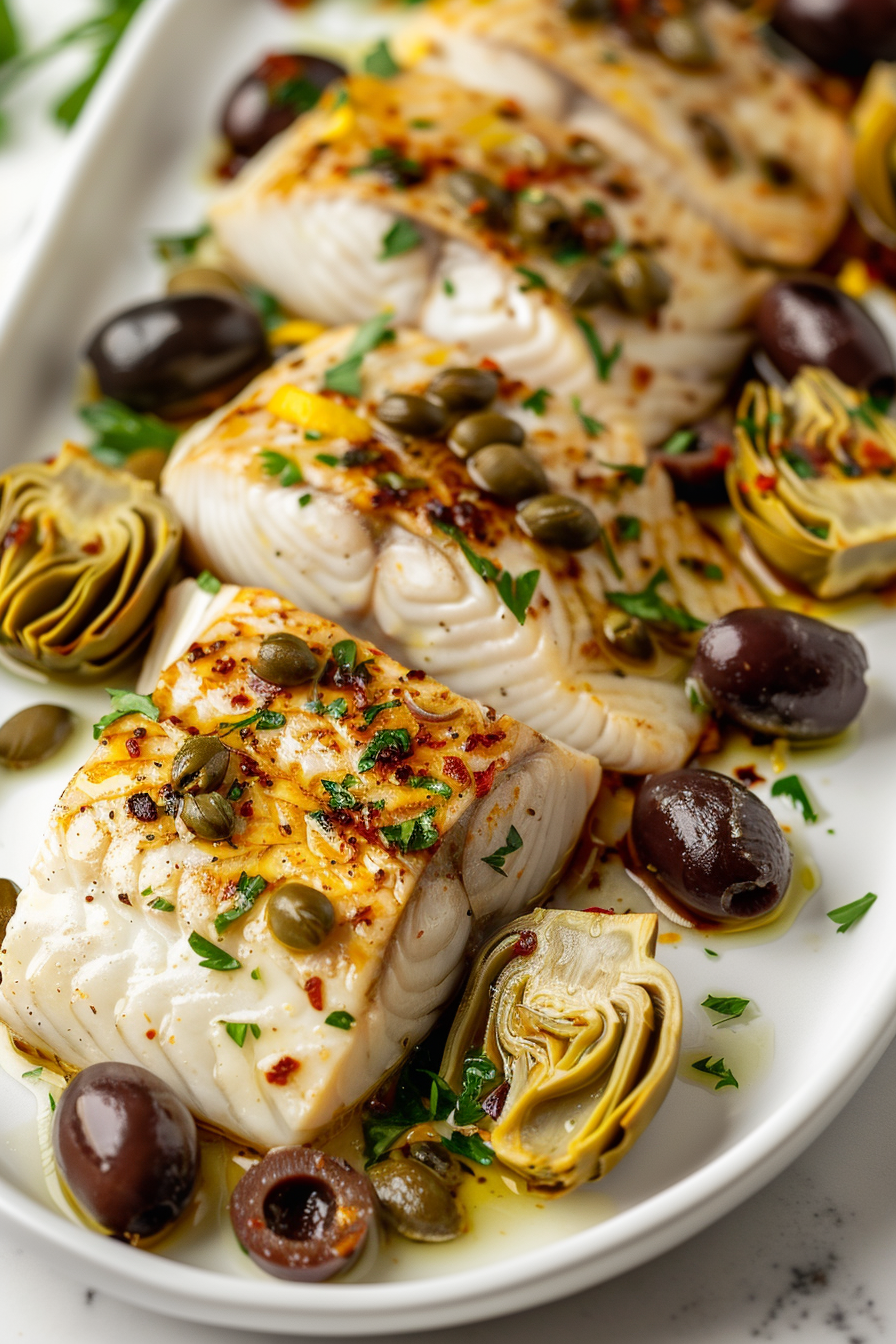 Preparing Keto Mediterranean Chilean Seabass