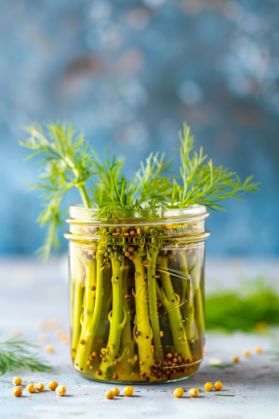Ingredients for Keto Pickled Broccoli Stems