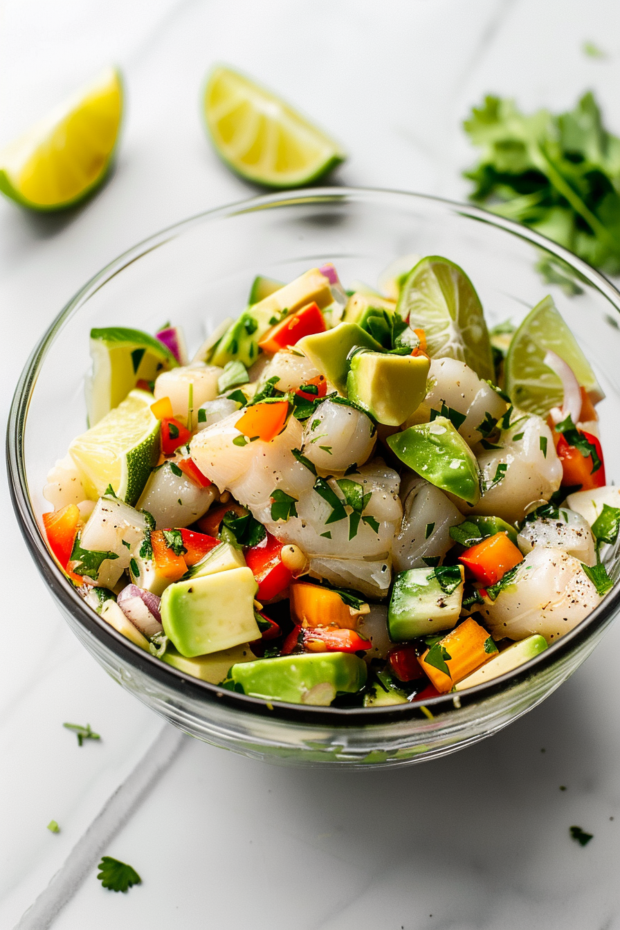 Ingredients for Keto Seabass Ceviche