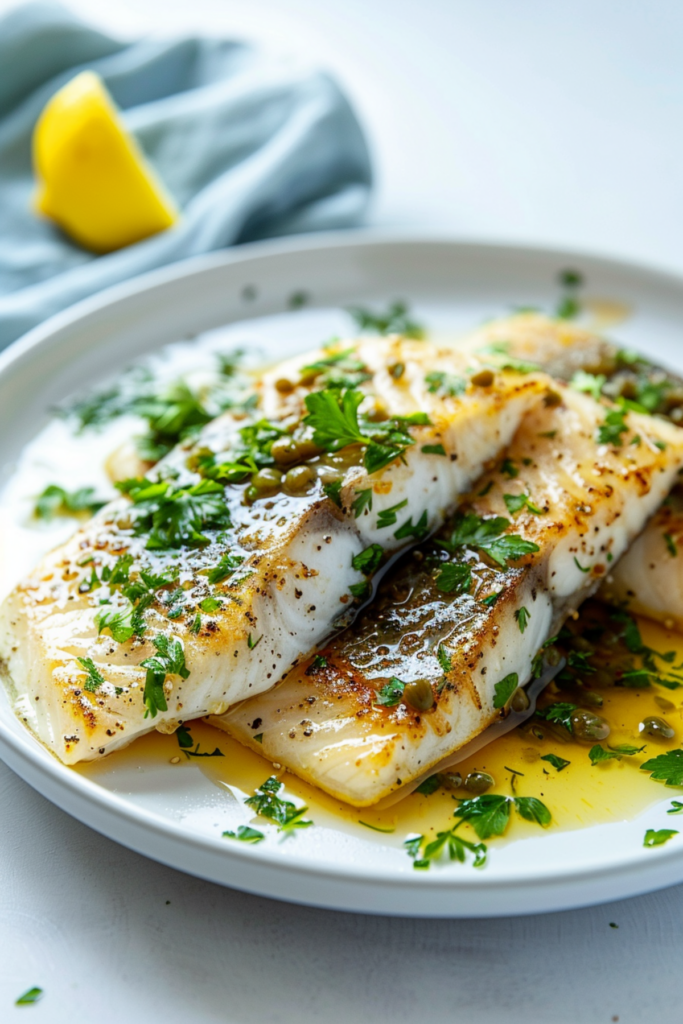 Keto Seabass Piccata with Capers and Parsley_001