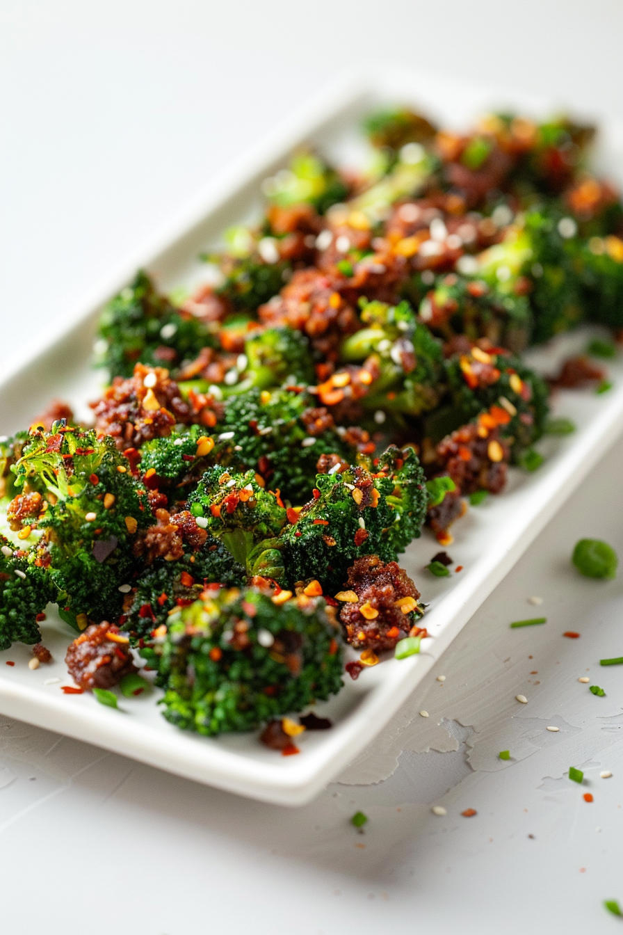 Ingredients for Spicy Keto Broccoli with Chorizo Crumbs