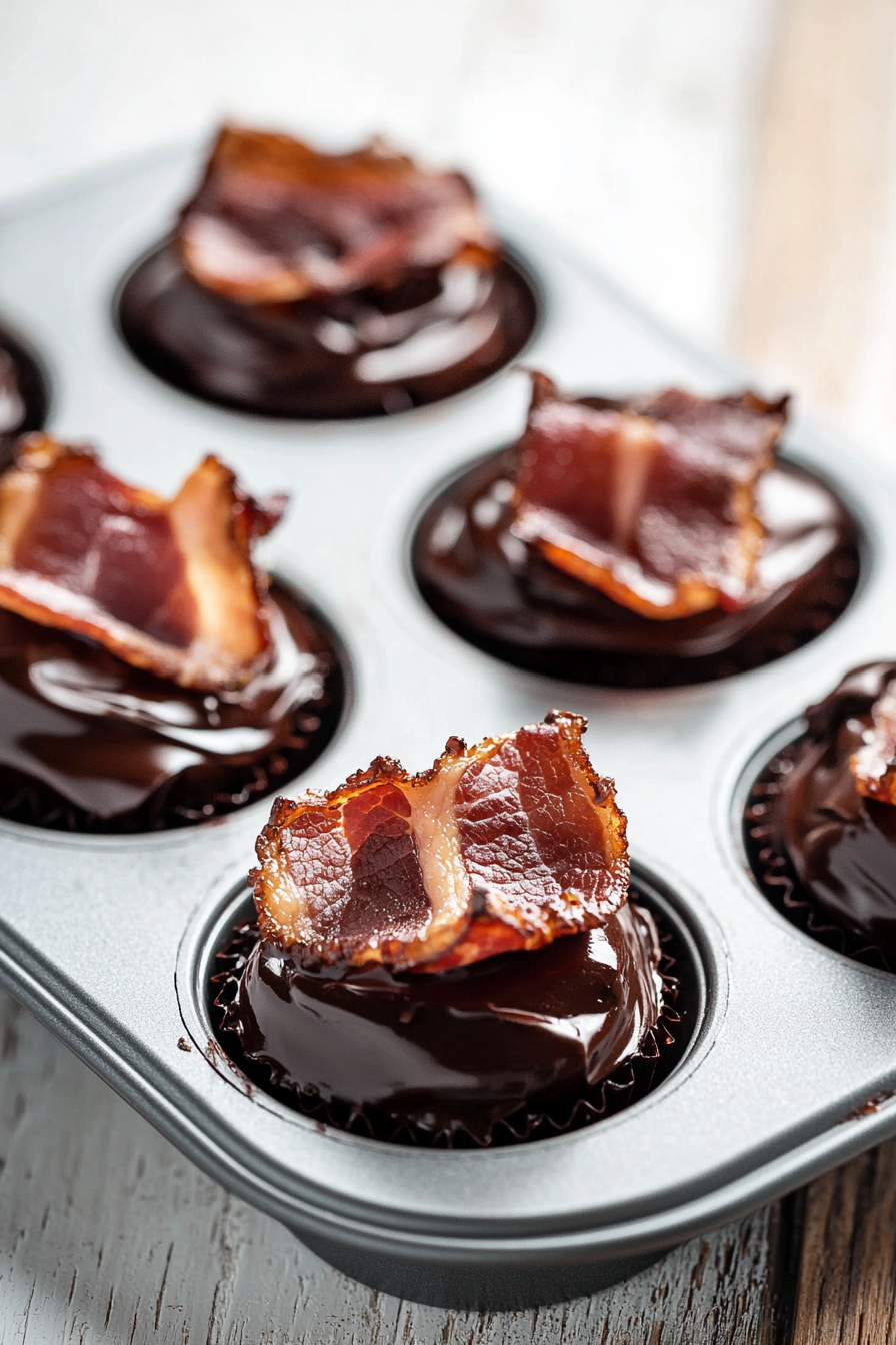 Chocolate Avocado Bacon Cups