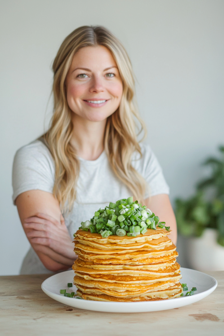 Keto-Friendly Egg Roll Bowl Pancakes Served