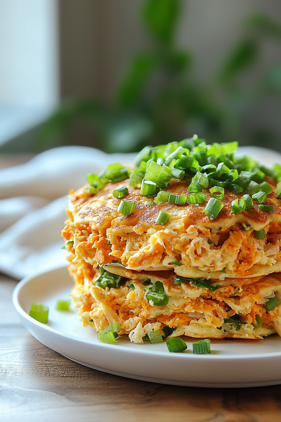 Keto-Friendly Egg Roll Bowl Pancakes Cooking Process