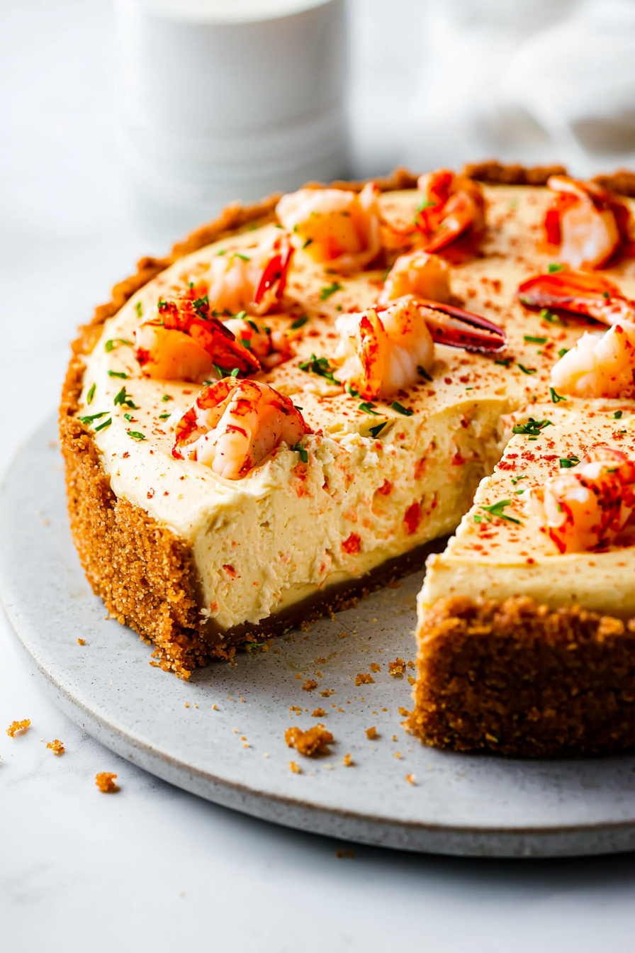 Keto Lobster Bisque Cheesecake