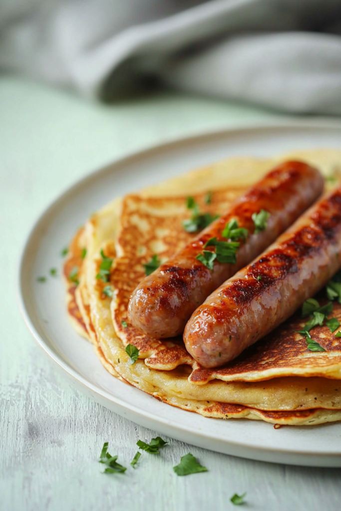 Keto Pancake-Wrapped Sausages_001