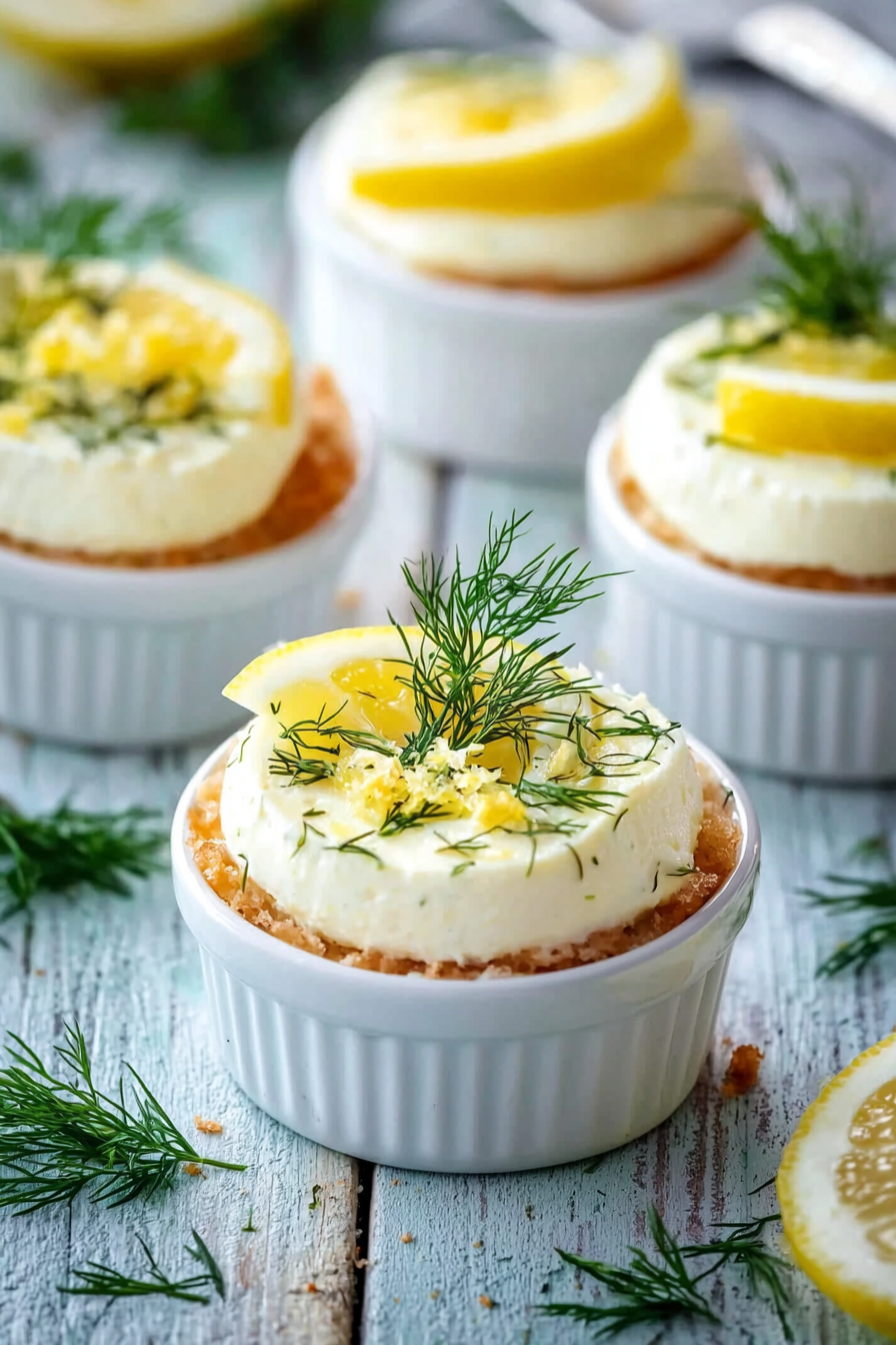 Lemon and Dill Salmon Cheesecake Bites