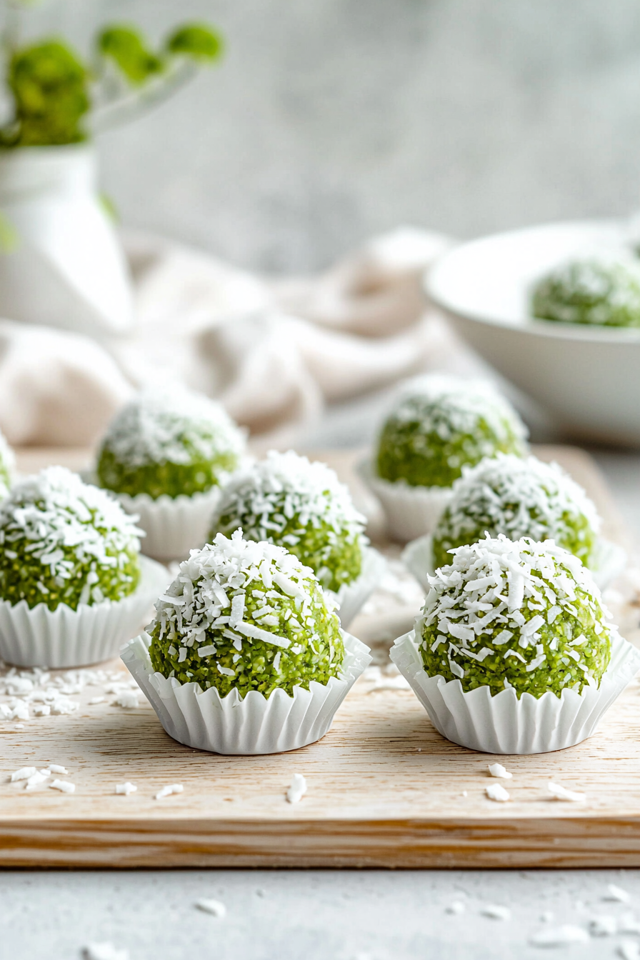 Matcha Coconut Fat Bombs
