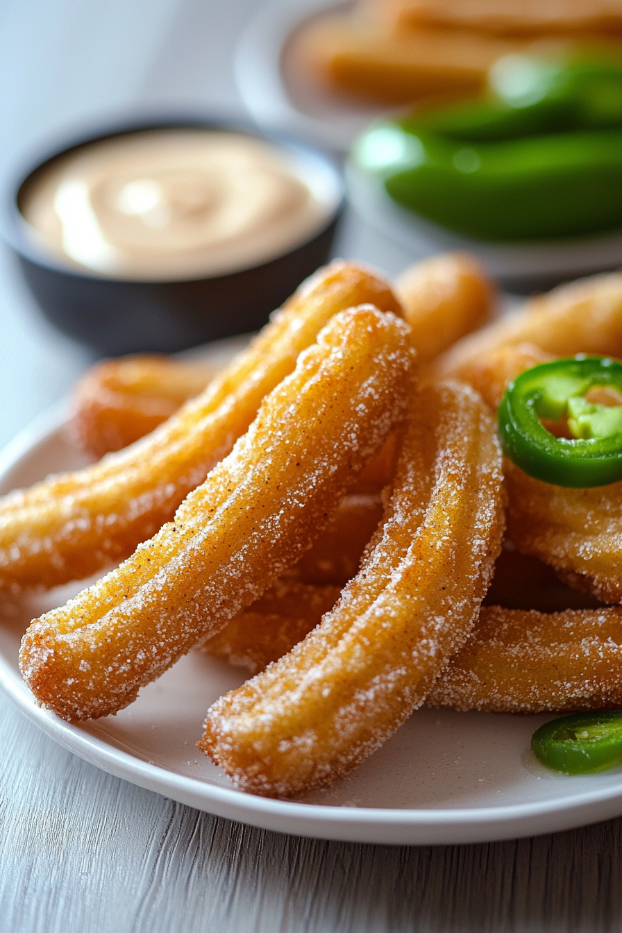 Fried Parmesan and Jalapeño Churros