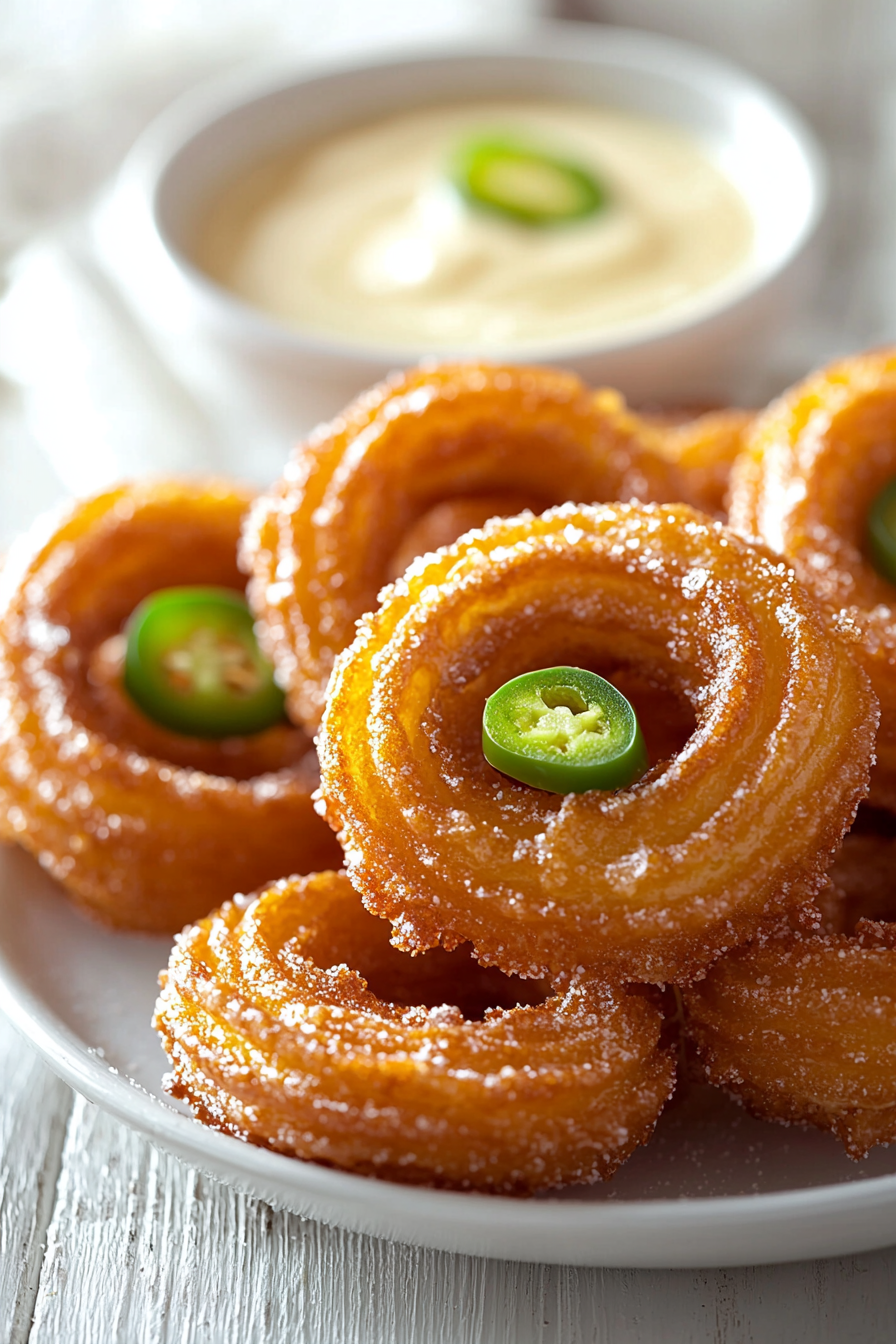 Making Parmesan and Jalapeño Churros