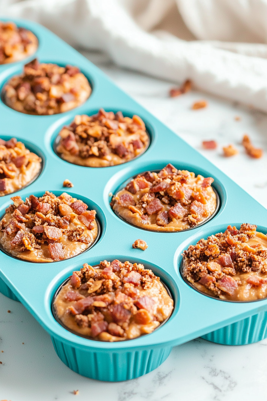 Making Peanut Butter and Bacon Fat Bombs