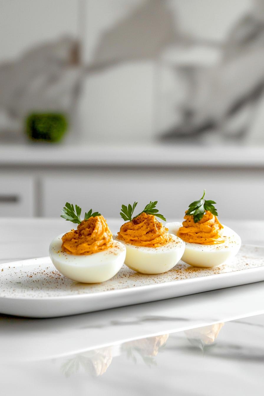 Pumpkin Spice Deviled Eggs Preparation