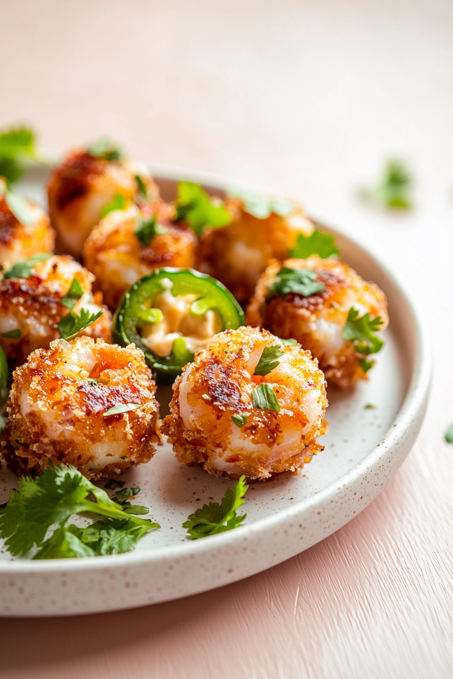 Bacon-Wrapped Shrimp Jalapeño Bites Ready to Serve