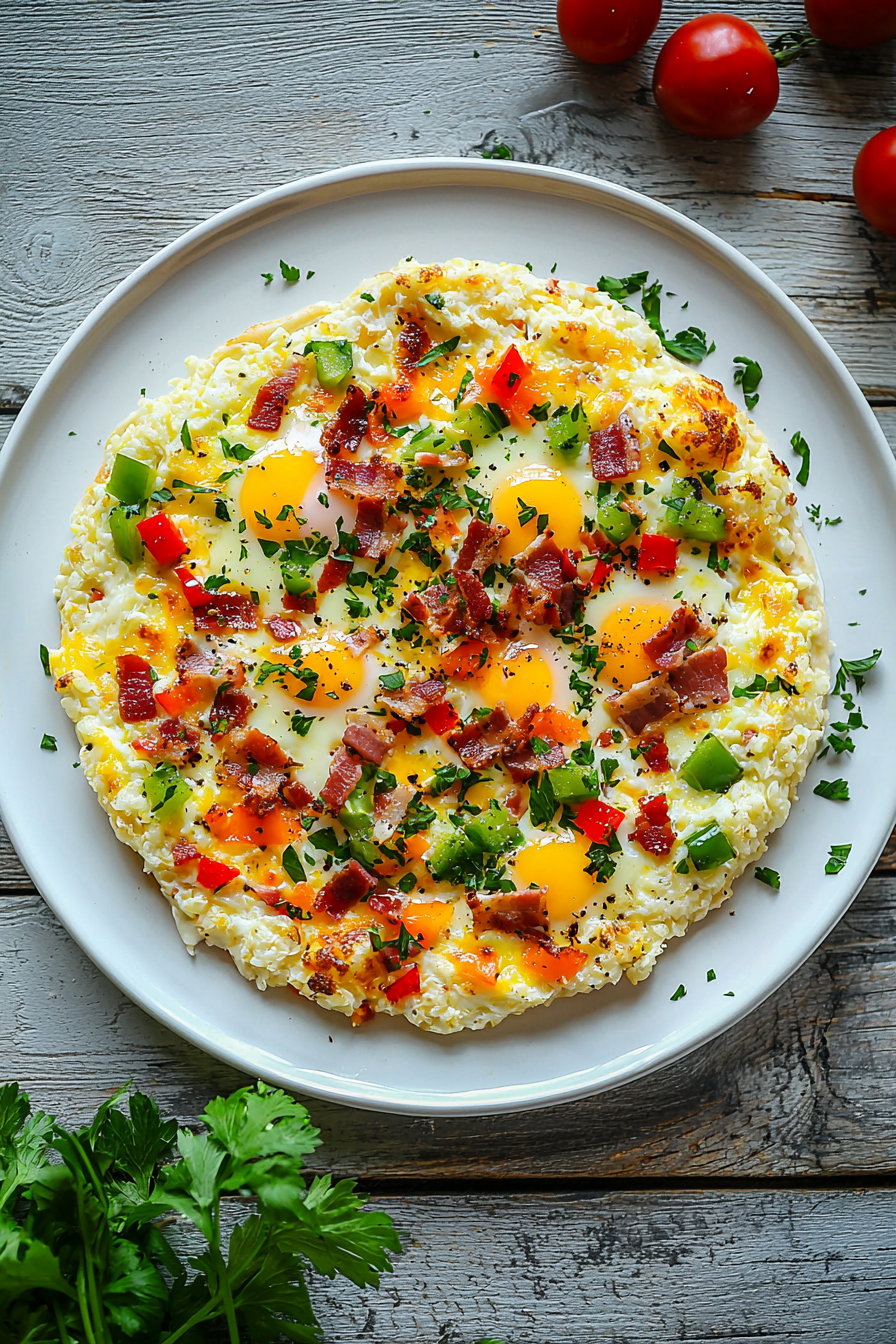 Cauliflower-Crusted Breakfast Pizza Toppings