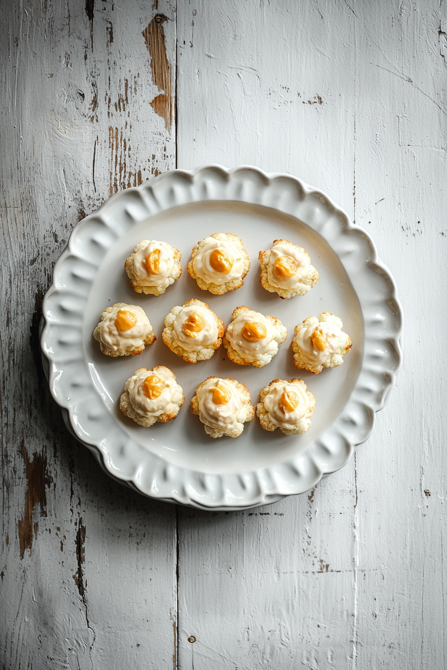 Cauliflower Nacho Cheese Bites