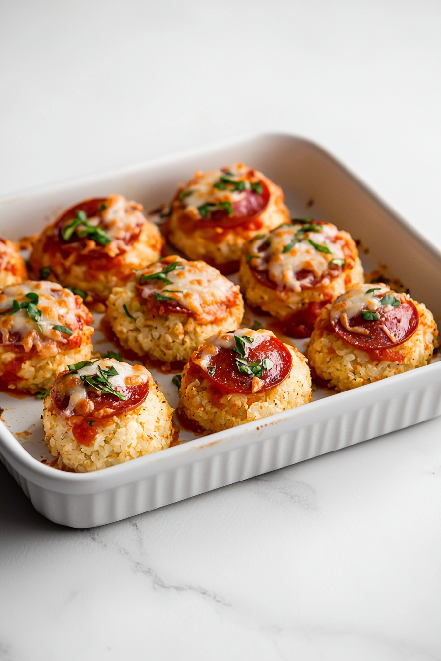 Cauliflower Pizza Bagel Bites