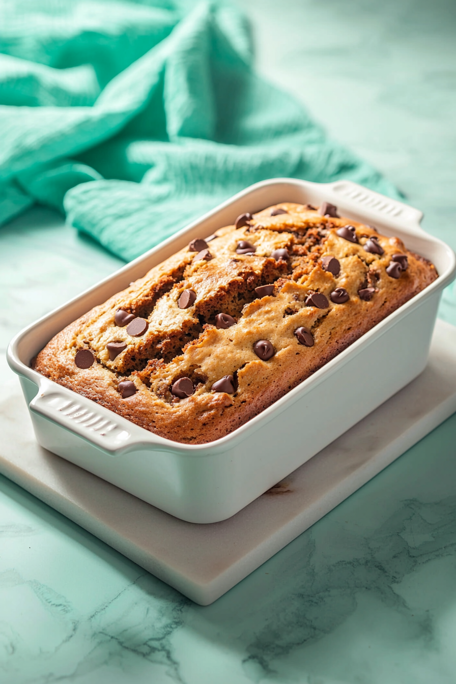 Baked Chocolate Chip Zucchini Bread